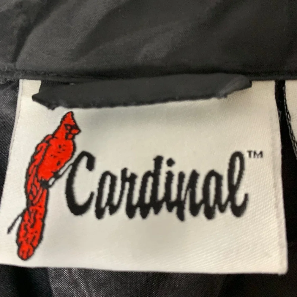 Vintage Cardinal Green Bay Packers Jacket Windbreaker Lambeau Black Snaps Men XL